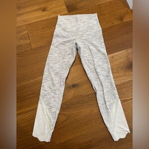 lululemon athletica Gray and White Leggings